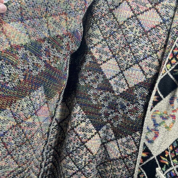 Kamana Women's Cardigan Sweater L Colorful Hooded Southwest Long Sleeve Coatagen - Picture 7 of 12